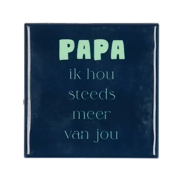 Tegel Papa Blauw 10 x 10 cm