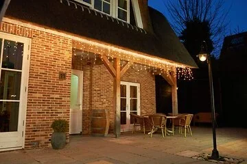 Lichtgordijn met 360 lampjes warm wit 720 x 60 cm