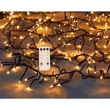 Tree Cluster 1,6 - 1,9M 768 lampjes 10M Klassiek warm met afstandsbediening en dimmer
