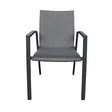 Royal Seasons Eettafelstoel Alora Grijs 55.5 x 60 x 83 cm