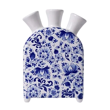 Heinen Delfts Blauw Tulpenvaas Delfts Blauw Klok