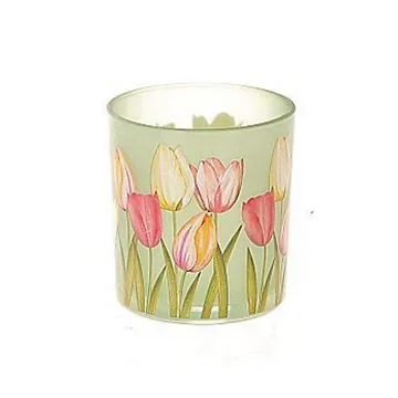 Theelichthouder Tulpen Groen