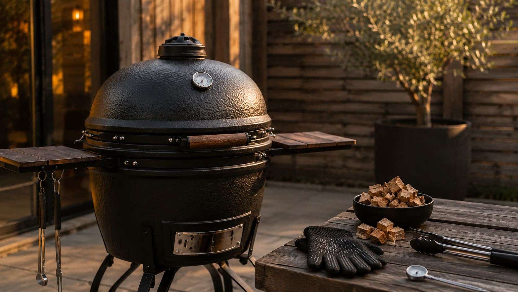 smoker BBQ gebruiken met rookhout