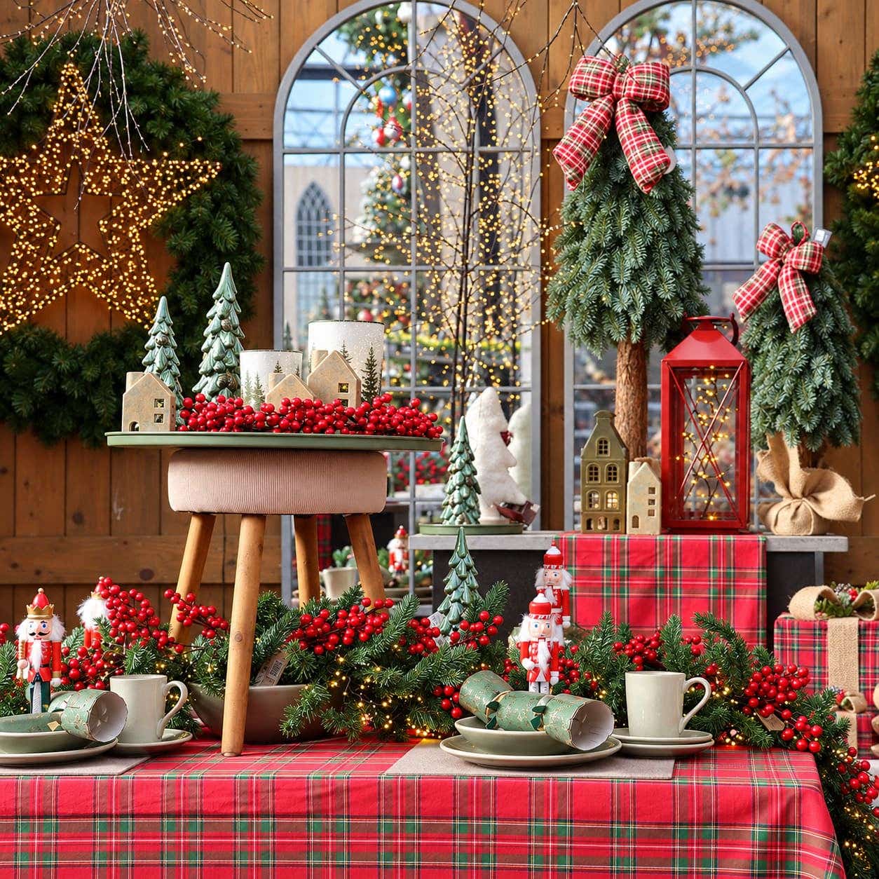 Kersttafereel_met_tartan_en_groene_decoratie-1