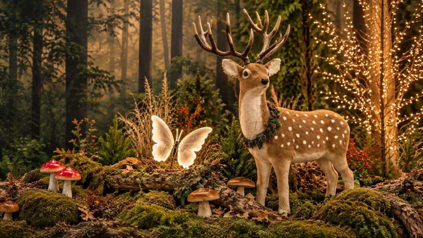 Magisch_kerstbos_met_hert_en_vlinder_1